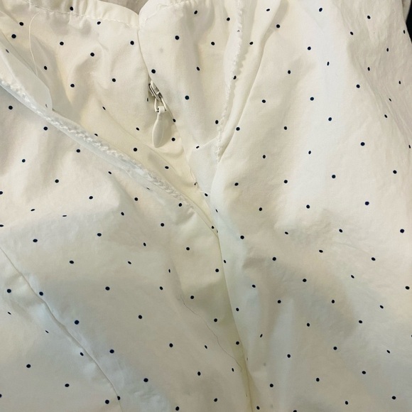 JOIE White Polka Dot Flutter Sleeve Ruffle Peplum Achava Top Small - Picture 15 of 16